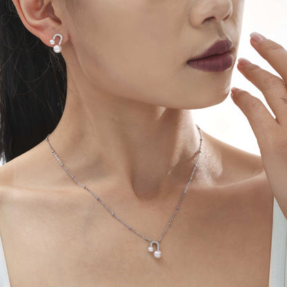 LIORA Pearl Arc Set - Gold - Additional View - Ohh Glam