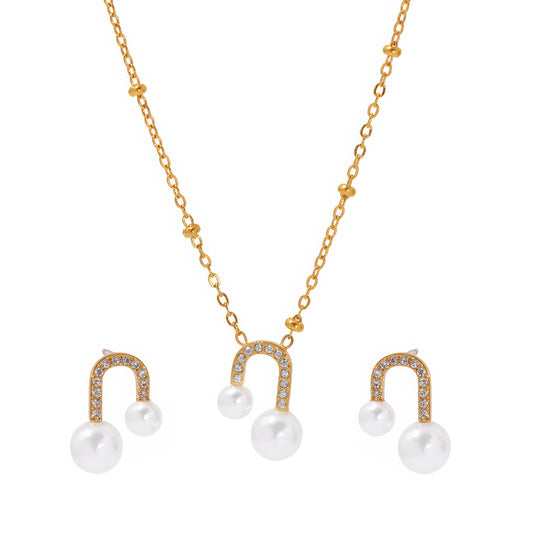 LIORA Pearl Arc Set - Ohh Glam