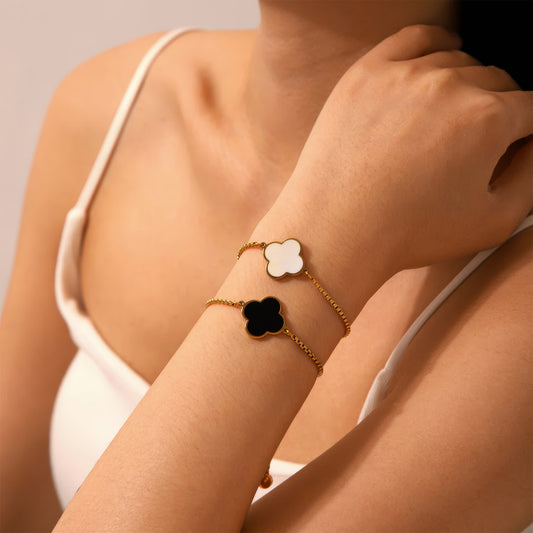 LUCKY Clover Slider Bracelet - Ohh Glam