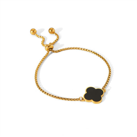 LUCKY Clover Slider Bracelet - Ohh Glam