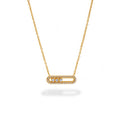 LUMIÈRE Crystal Bar Necklace