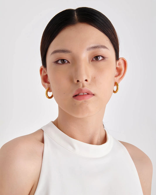 LUNA Minimalist Hollow Hoop Earrings - Ohh Glam