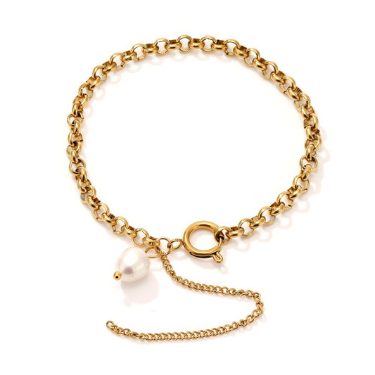 LUNA Pearl Drop Bracelet - Ohh Glam