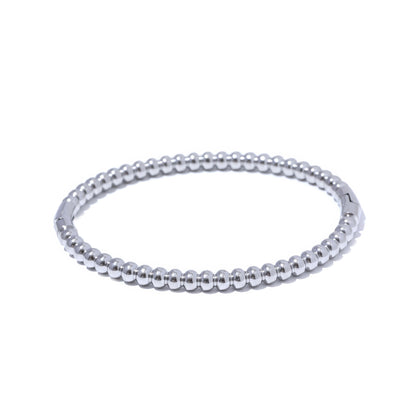 LUXE Beaded Bangle Bracelet - Gold - Additional View - Ohh Glam