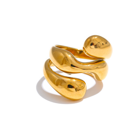 Fluid Waves Ring - Ohh Glam