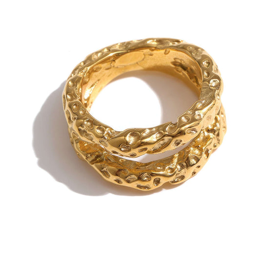 Textured Dome Ring - Ohh Glam