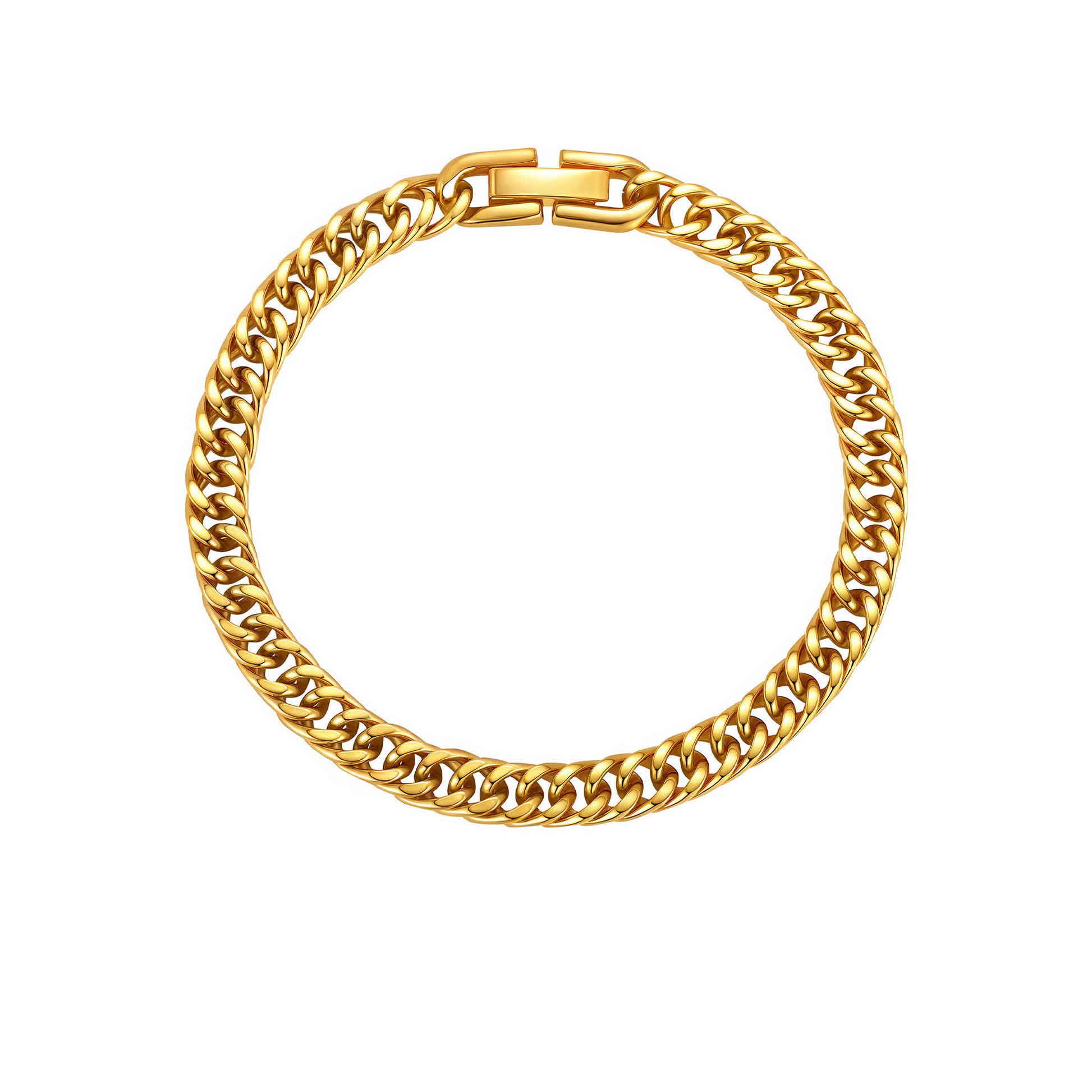 LEGACY Cuban Link Bracelet - Gold - Front View - Ohh Glam