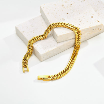 LEGACY Cuban Link Bracelet - Gold - Additional View - Ohh Glam