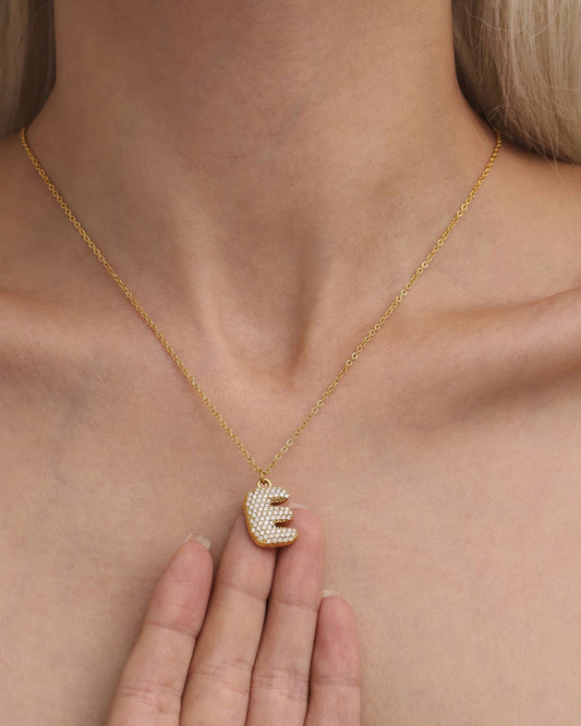 MONARCH Initial Crystal Necklace