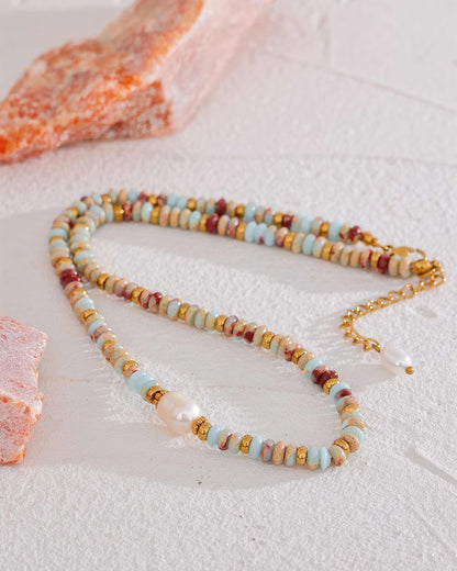 Maris Necklace - 316L Stainless Steel - Side View - Ohh Glam