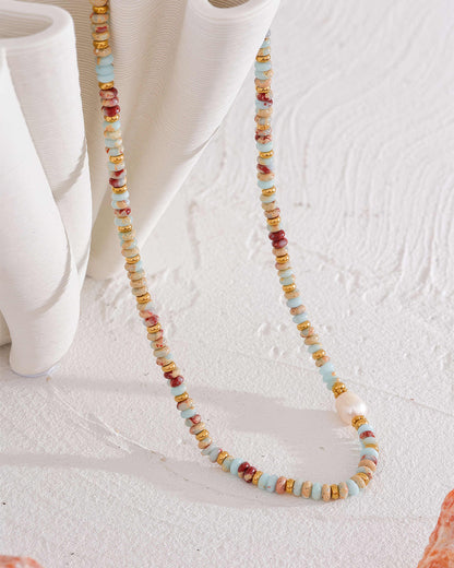 Maris Necklace - 316L Stainless Steel - Detail View - Ohh Glam