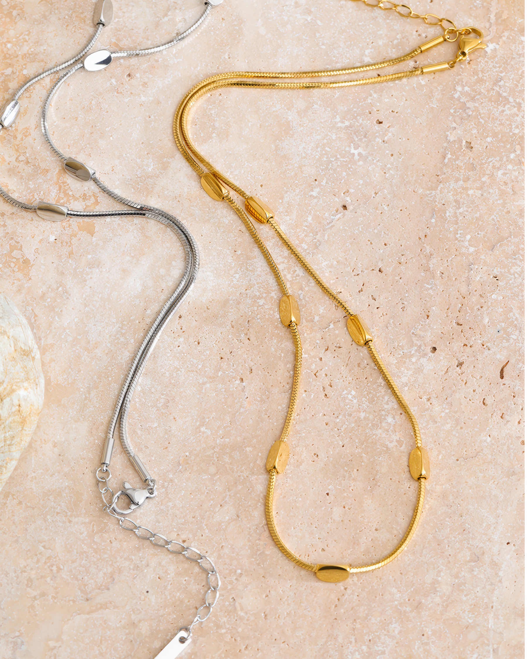 Mira Snake Chain - 316L Stainless Steel - Back View - Ohh Glam