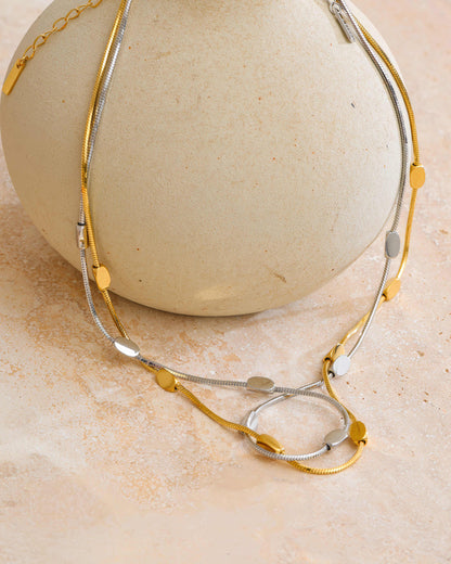 Mira Snake Chain - 316L Stainless Steel - Side View - Ohh Glam