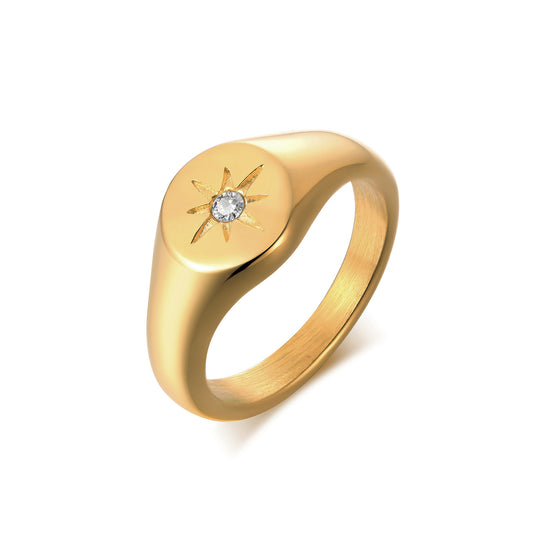 NOVA Celestial Signet Ring - Ohh Glam