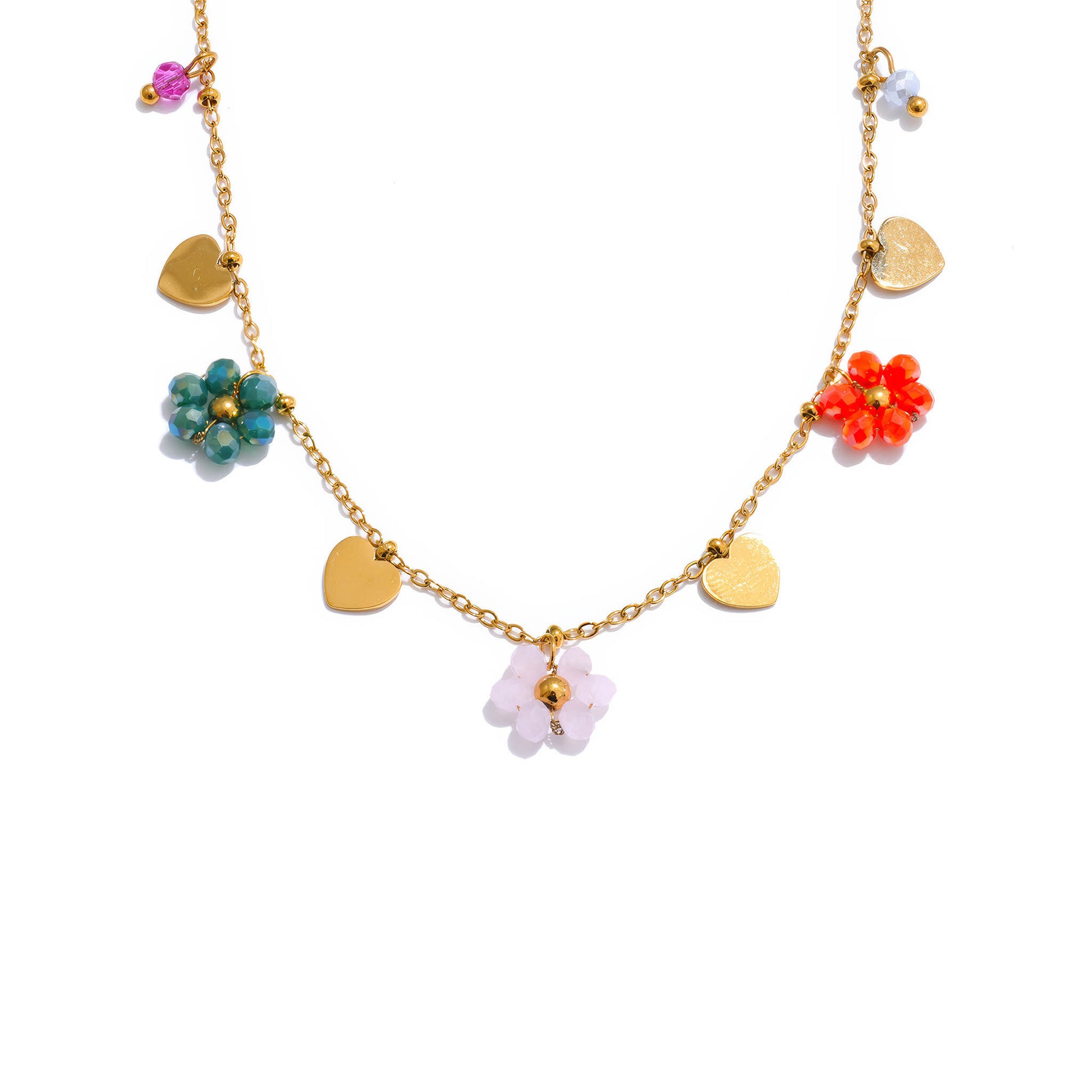Nova Bloom Necklace - 316L Stainless Steel - Front View - Ohh Glam