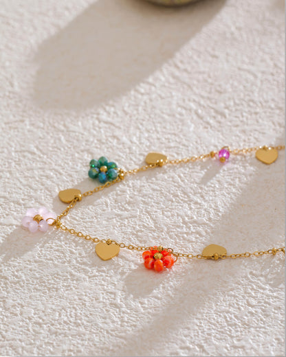 Nova Bloom Necklace - 316L Stainless Steel - Detail View - Ohh Glam