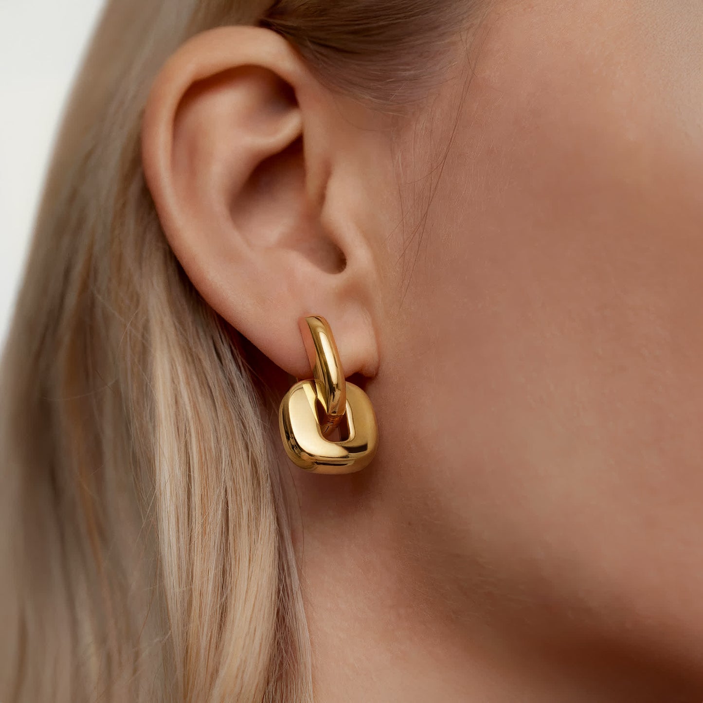PEBBLE Drop Earrings - Gold - Additional View - Ohh Glam