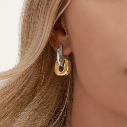 PEBBLE Drop Earrings - Gold - Detail View - Ohh Glam