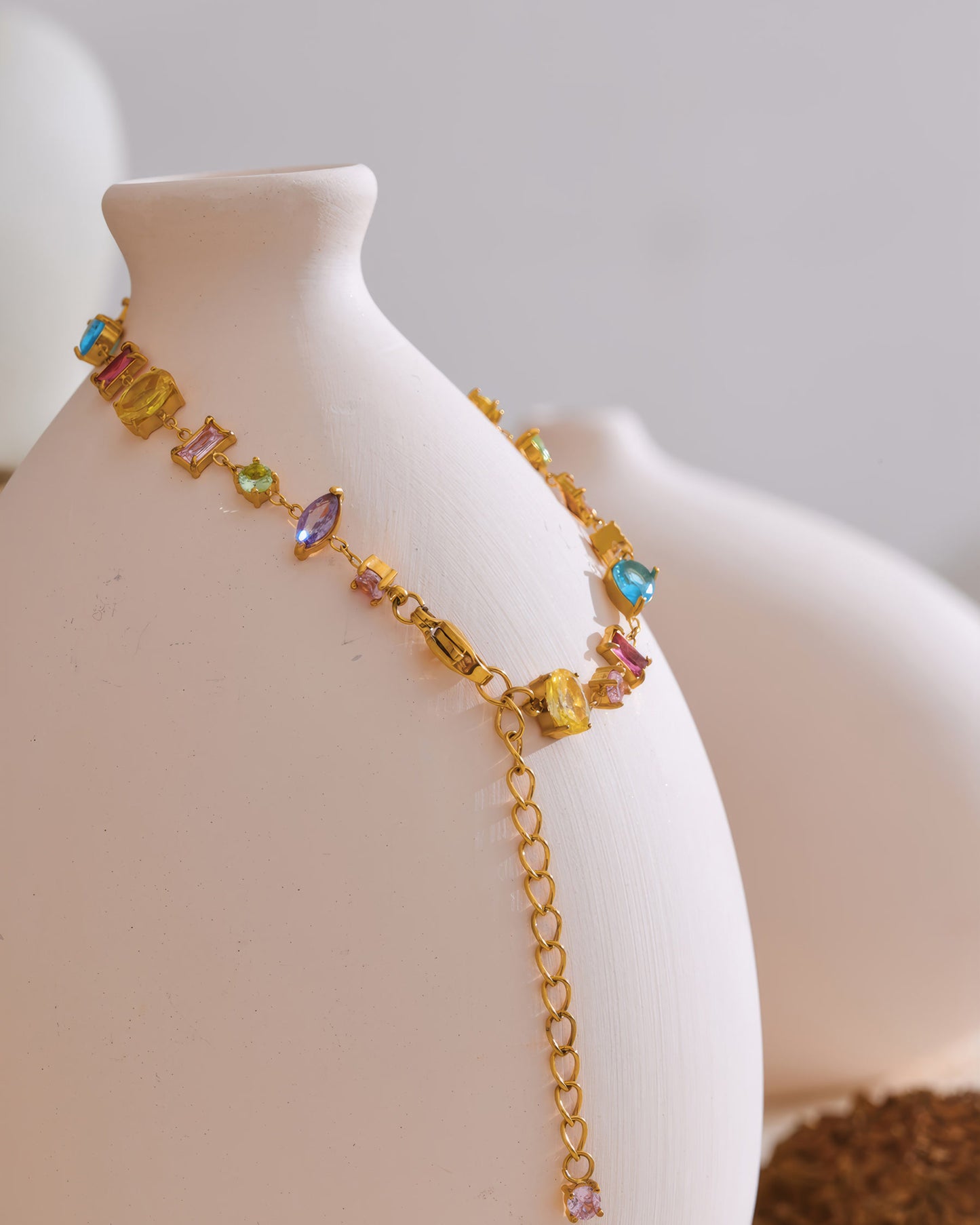PRISM Crystal Link Bracelet - Gold - Additional View - Ohh Glam