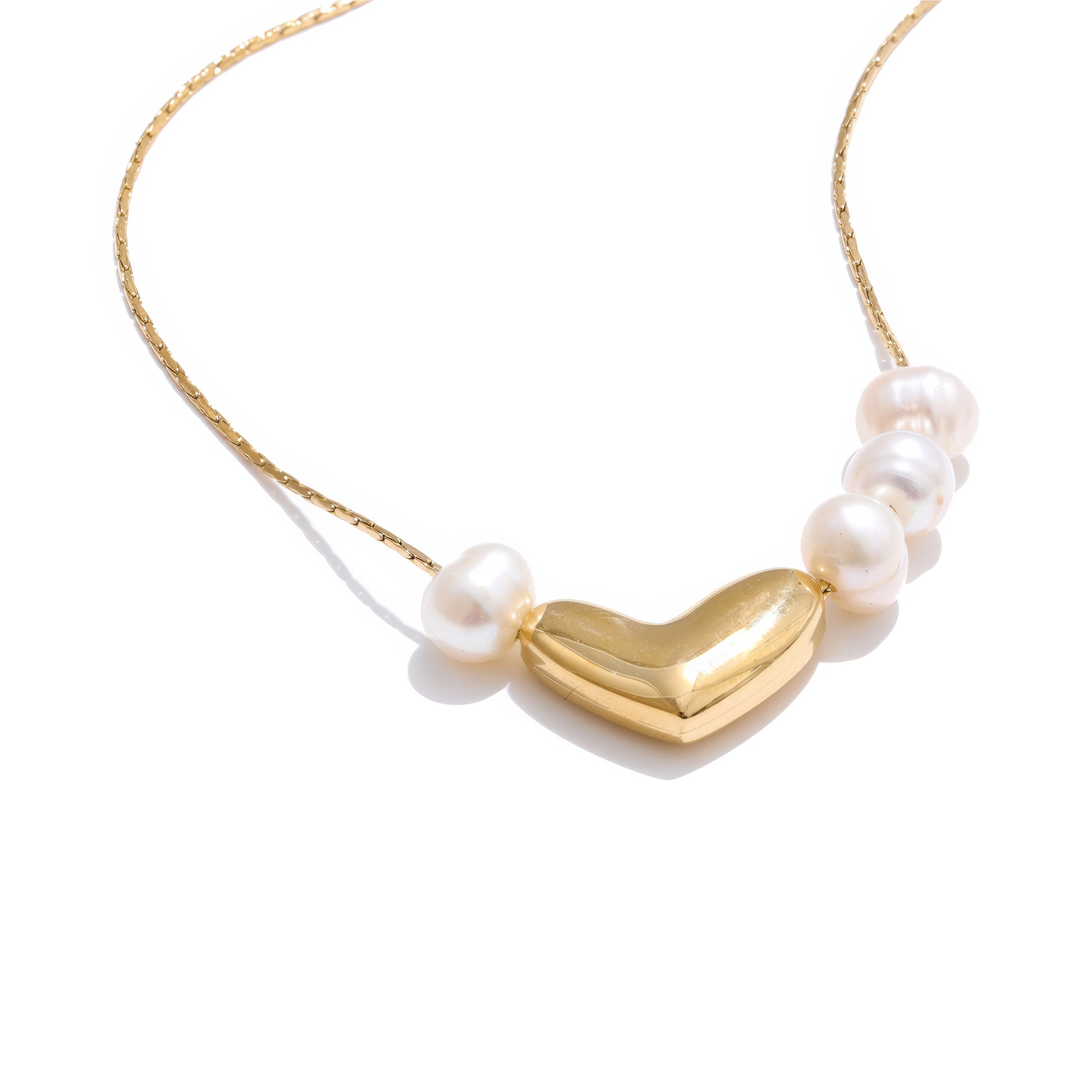 Pearl Heart Romance Necklace - Ohh Glam