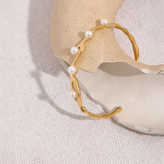 Pearl Wave Cuf - Ohh Glam