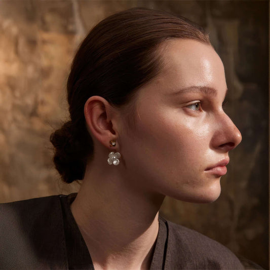 Peony Pearl Studs - Ohh Glam