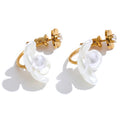 Peony Pearl Studs