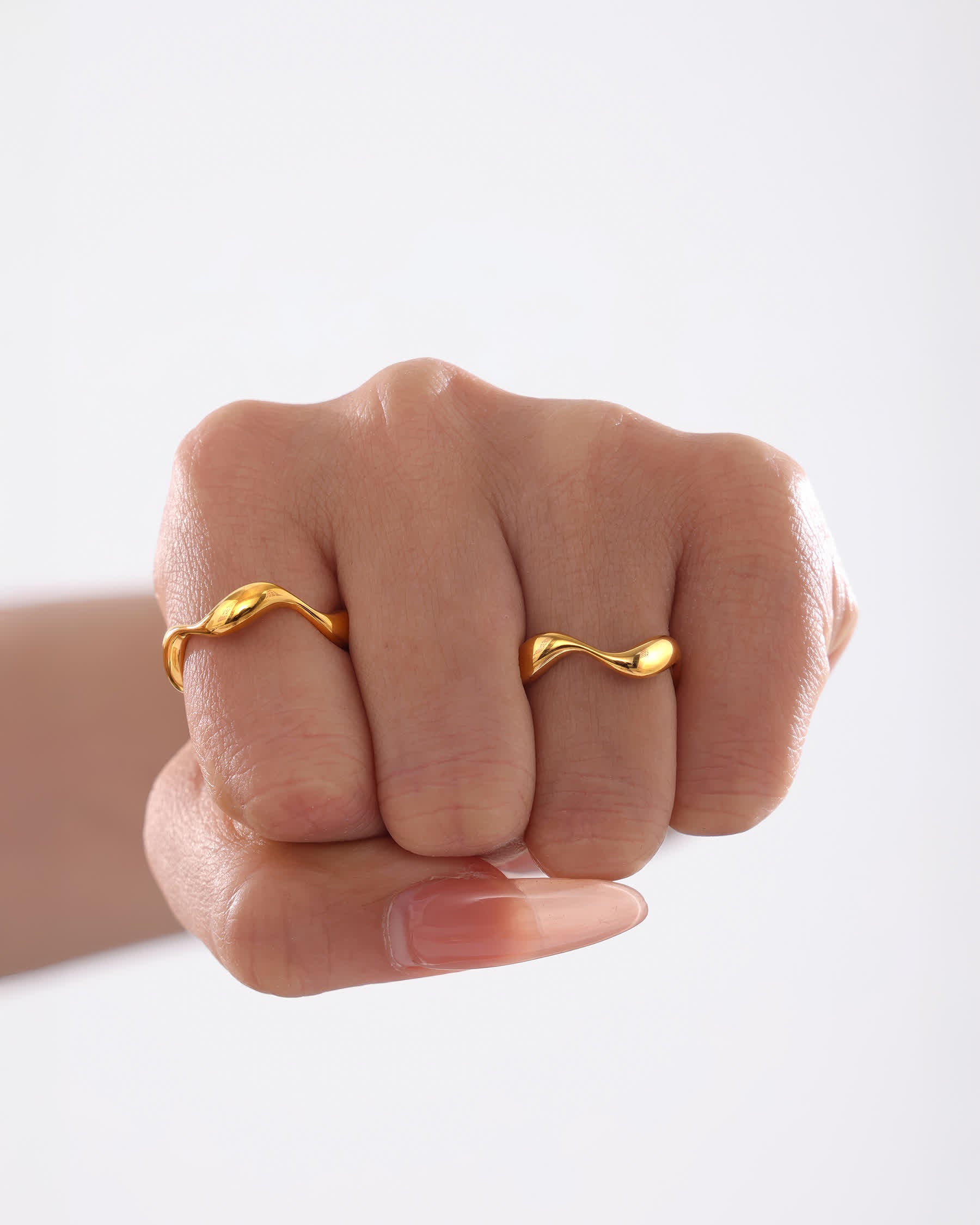 RIVER Flow Ring - Gold - Additional View - Ohh Glam