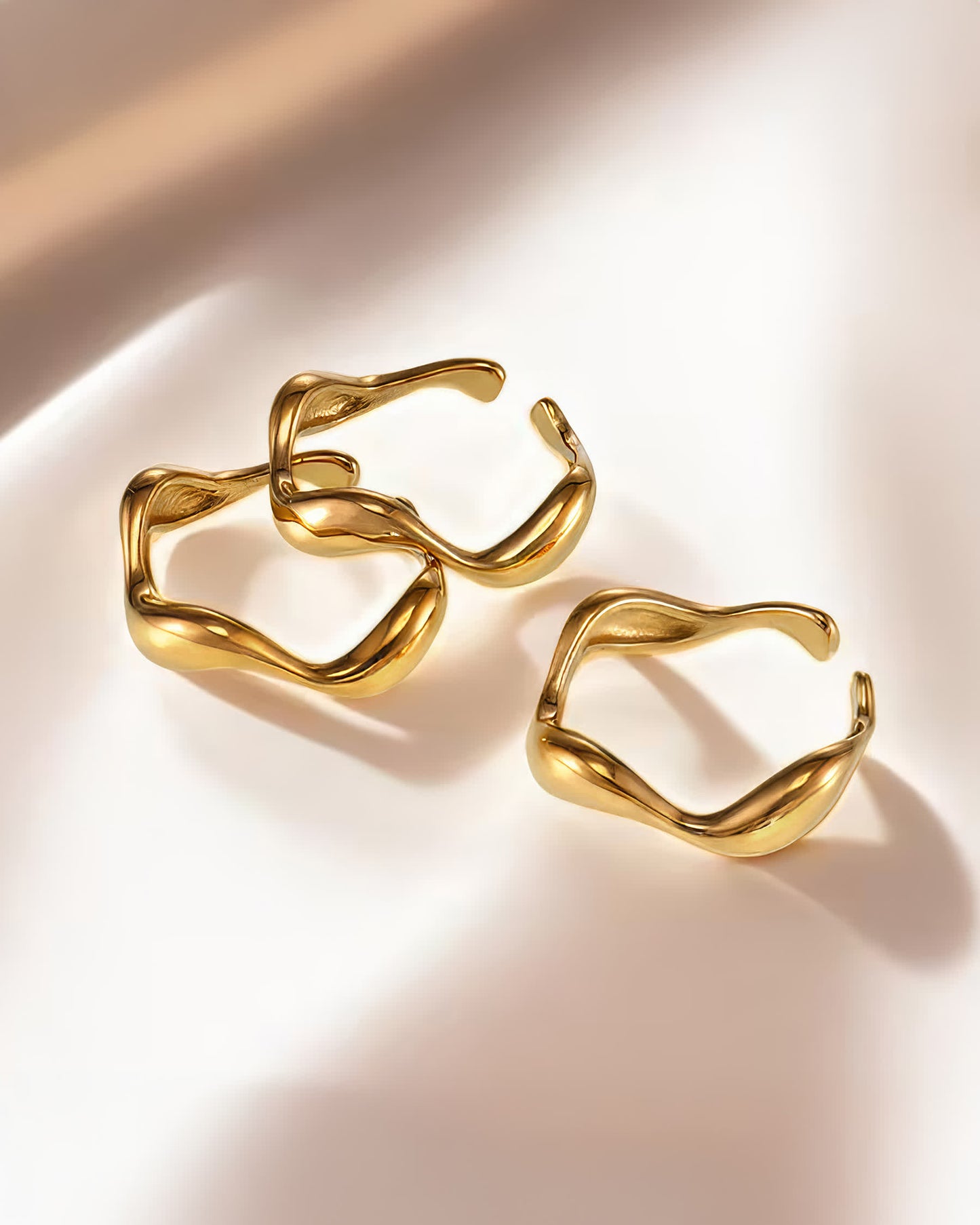 RIVER Flow Ring - Gold - Additional View - Ohh Glam