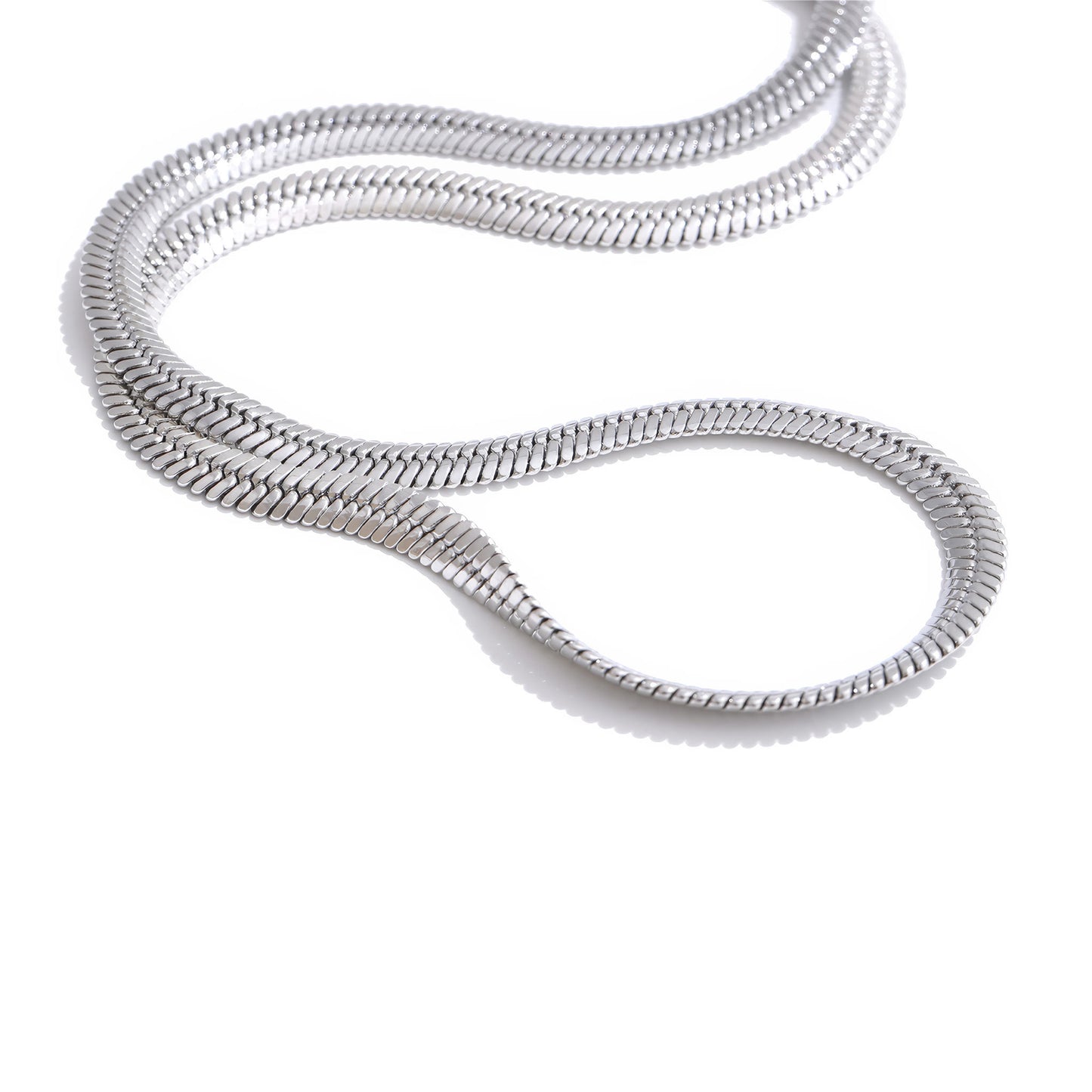 SELENA Snake Chain Necklace - Gold - Additional View - Ohh Glam