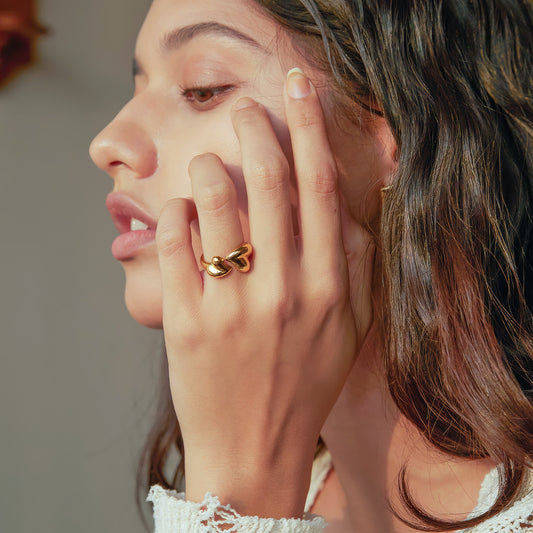 SPLIT Heart Ring - Ohh Glam