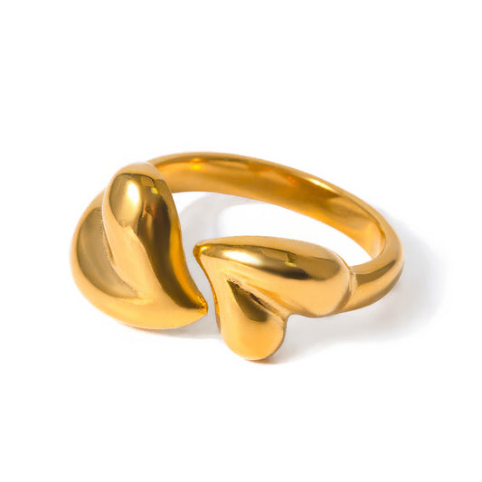 SPLIT Heart Ring - Ohh Glam