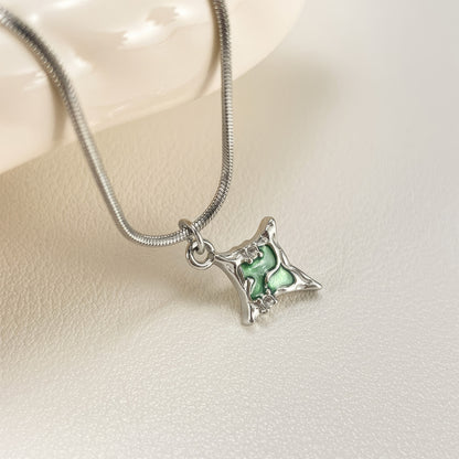 STARLIGHT Crystal Necklace - Silver - Additional View - Ohh Glam