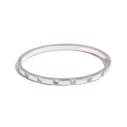 STELLA Crystal Bangle Bracelet - Gold - Additional View - Ohh Glam