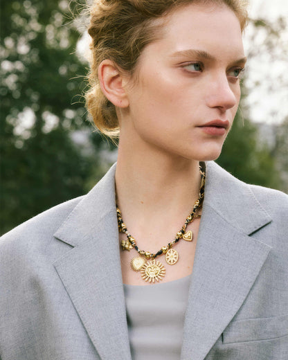 Savanna Charm Necklace - Gold - Additional View - Ohh Glam