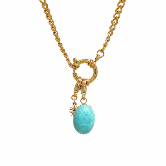 Seraphina Blue Stone Necklace - Ohh Glam