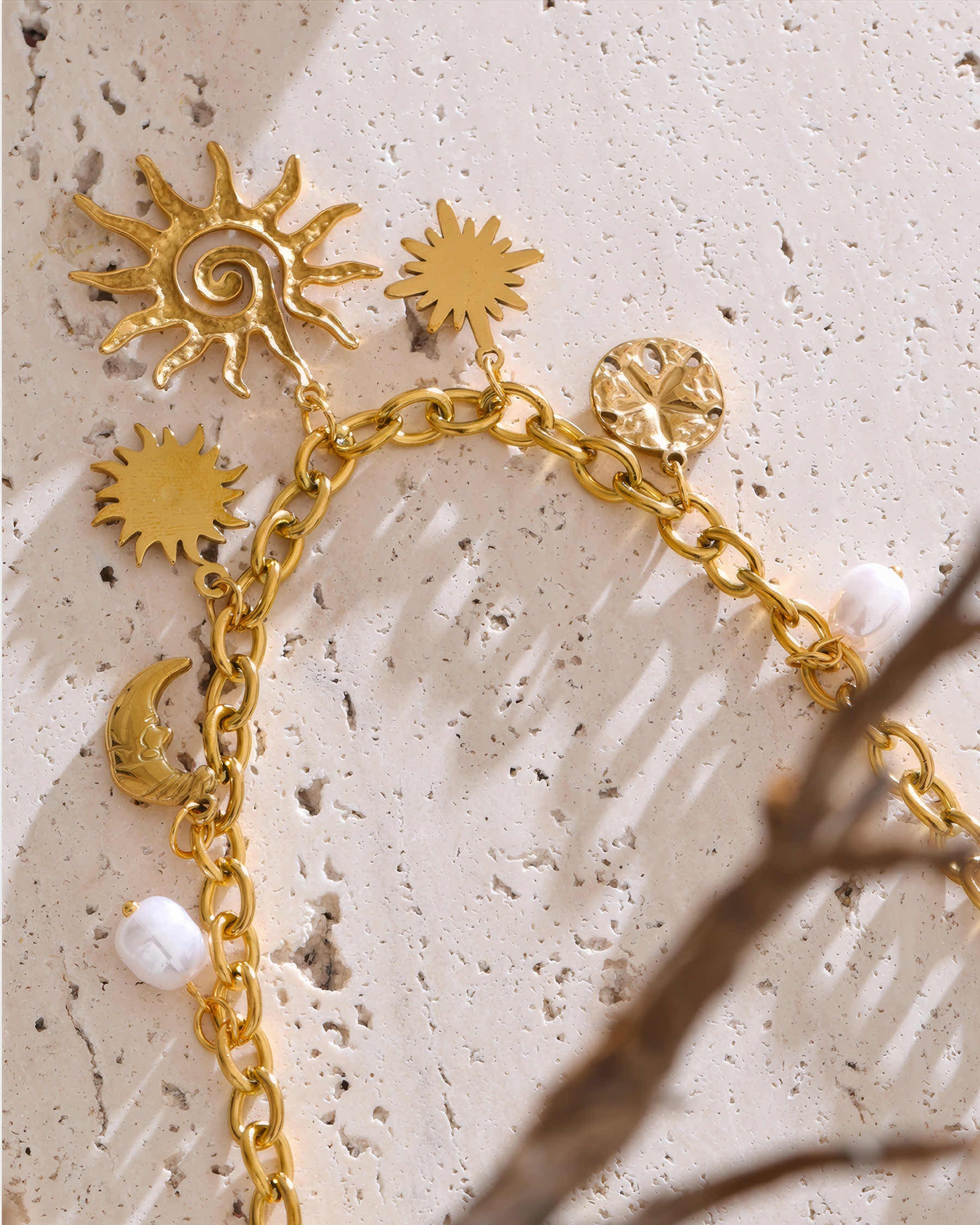 Solara Celestial Necklace - 316L Stainless Steel - Additional View - Ohh Glam