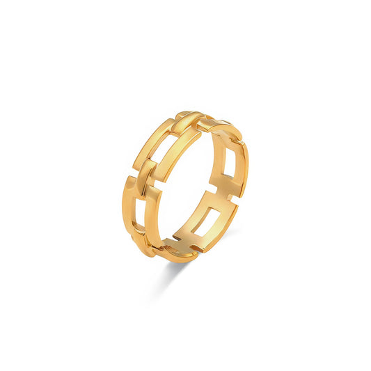 Square Chain Link Ring - Ohh Glam