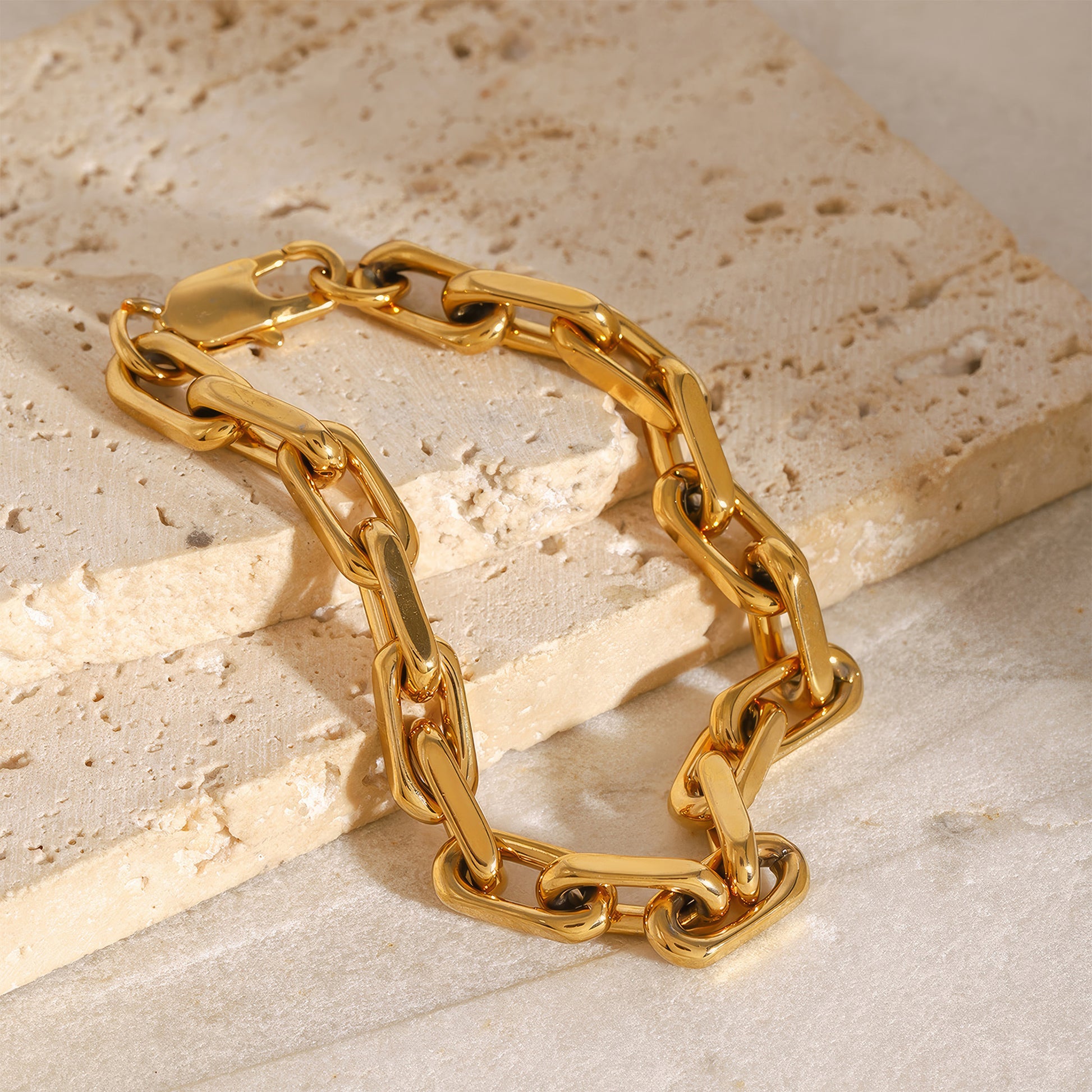 TITAN Cuban Link Bracelet - Gold - Additional View - Ohh Glam