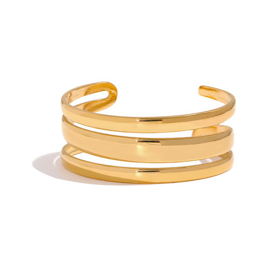 TRINITY Triple Band Cuff - Ohh Glam