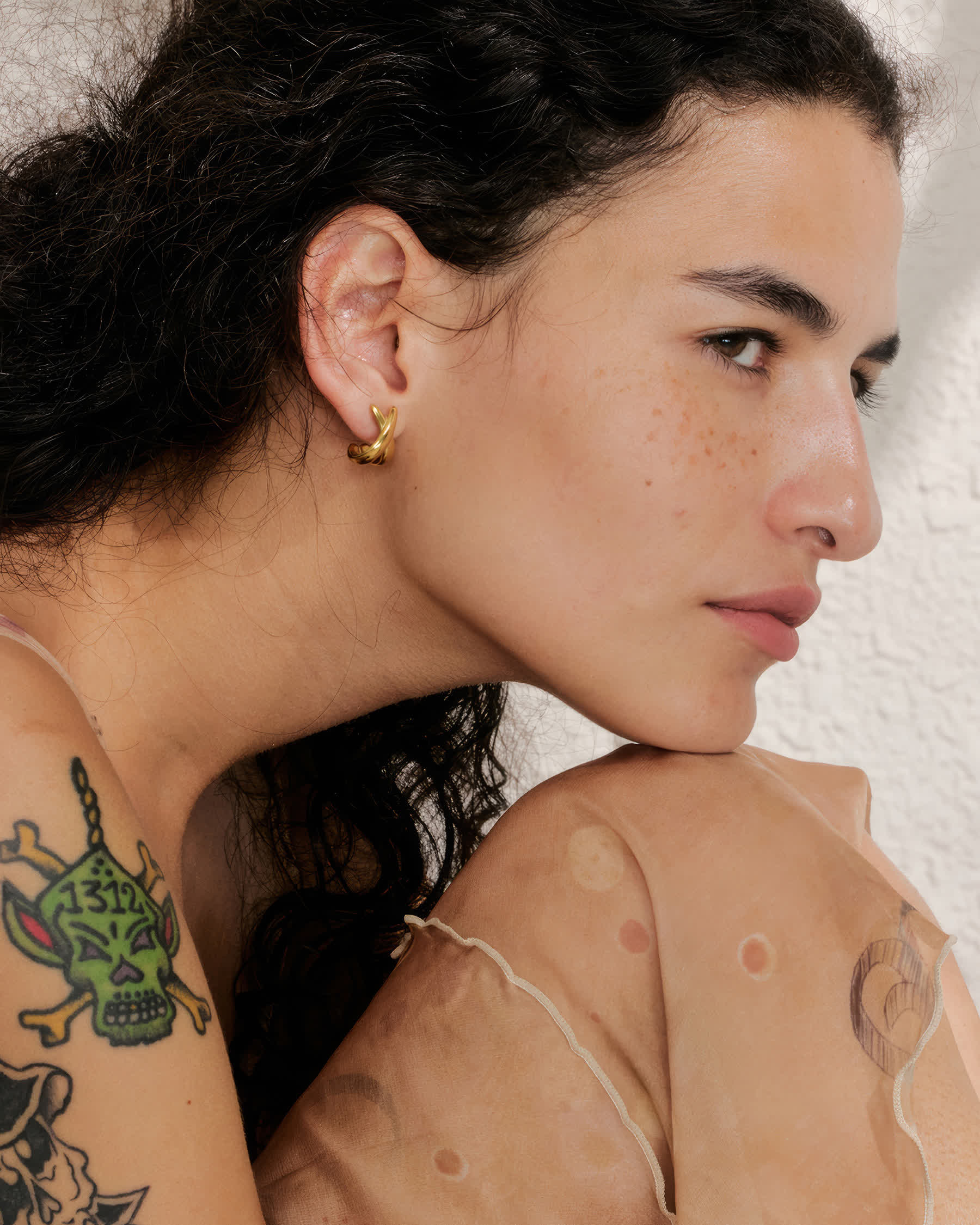 TWIRLIE Earrings - Gold - Additional View - Ohh Glam