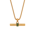 VERDANT Bar Crystal Necklace