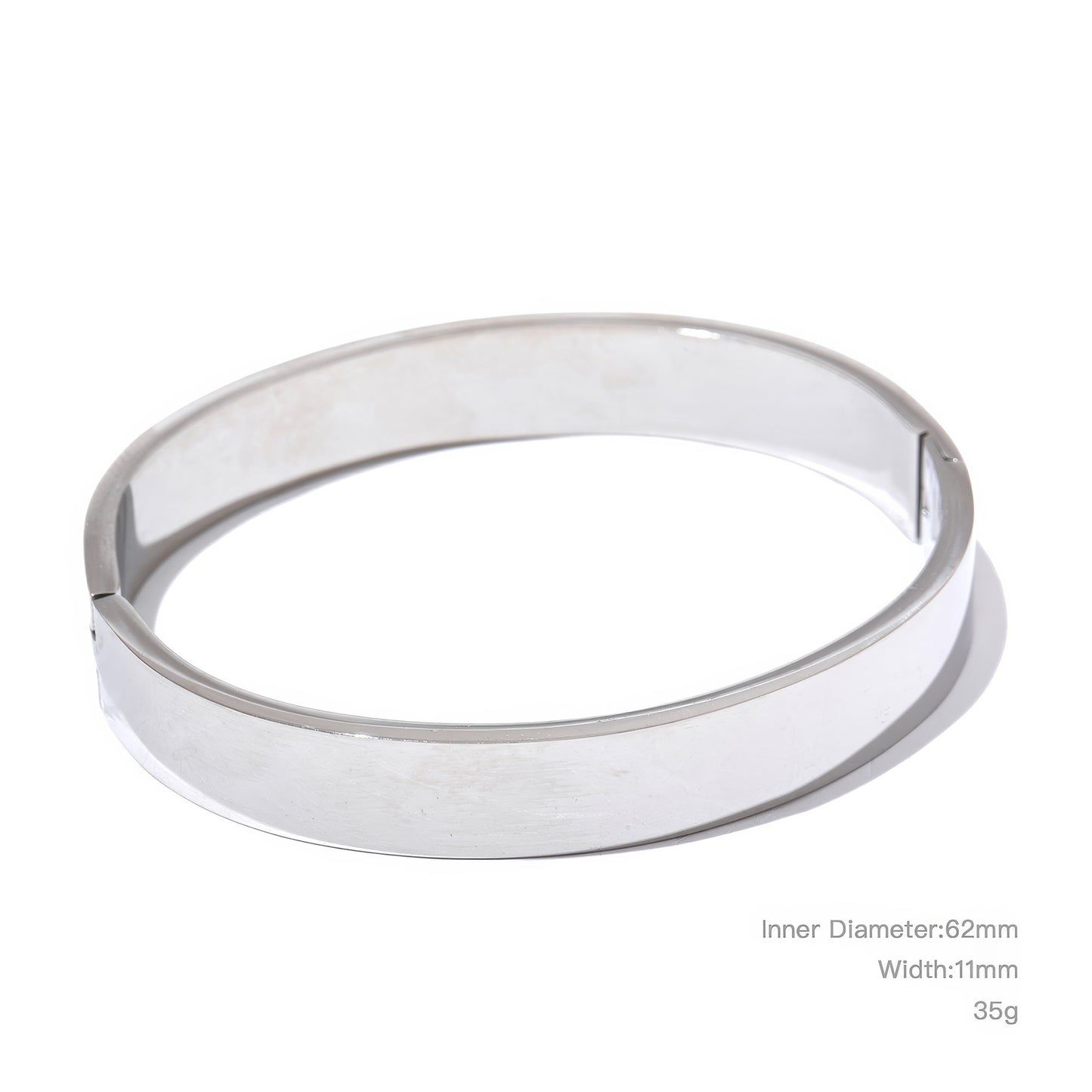 Verona Classic Bangle | Large Fit - Gold - Angled View - Ohh Glam