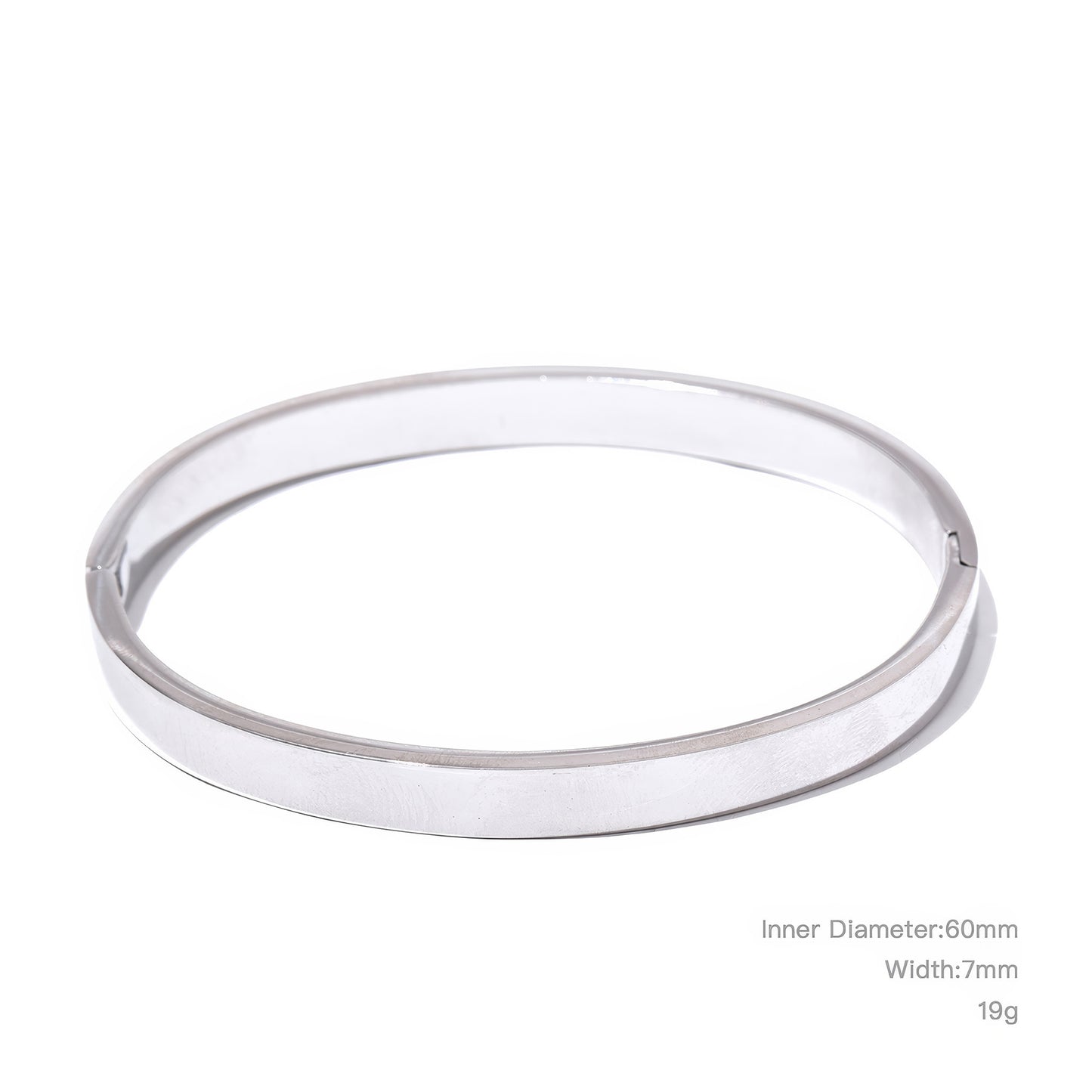 Verona Classic Bangle | Standard Fit - Gold - Angled View - Ohh Glam