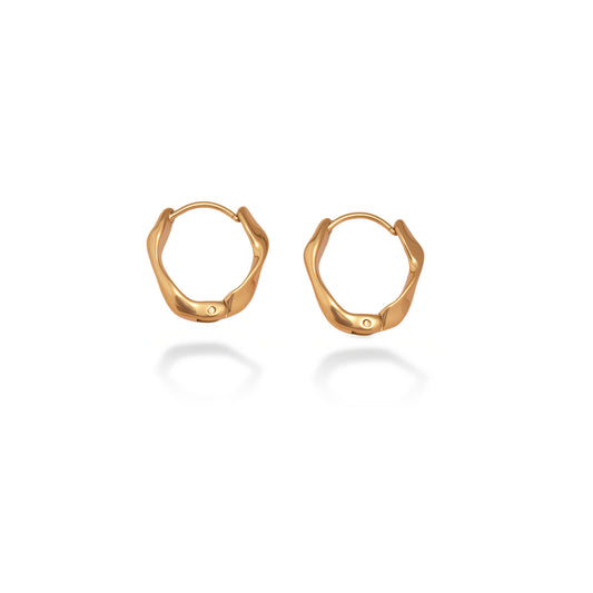 WAVE Huggie Hoop Earrings - Ohh Glam