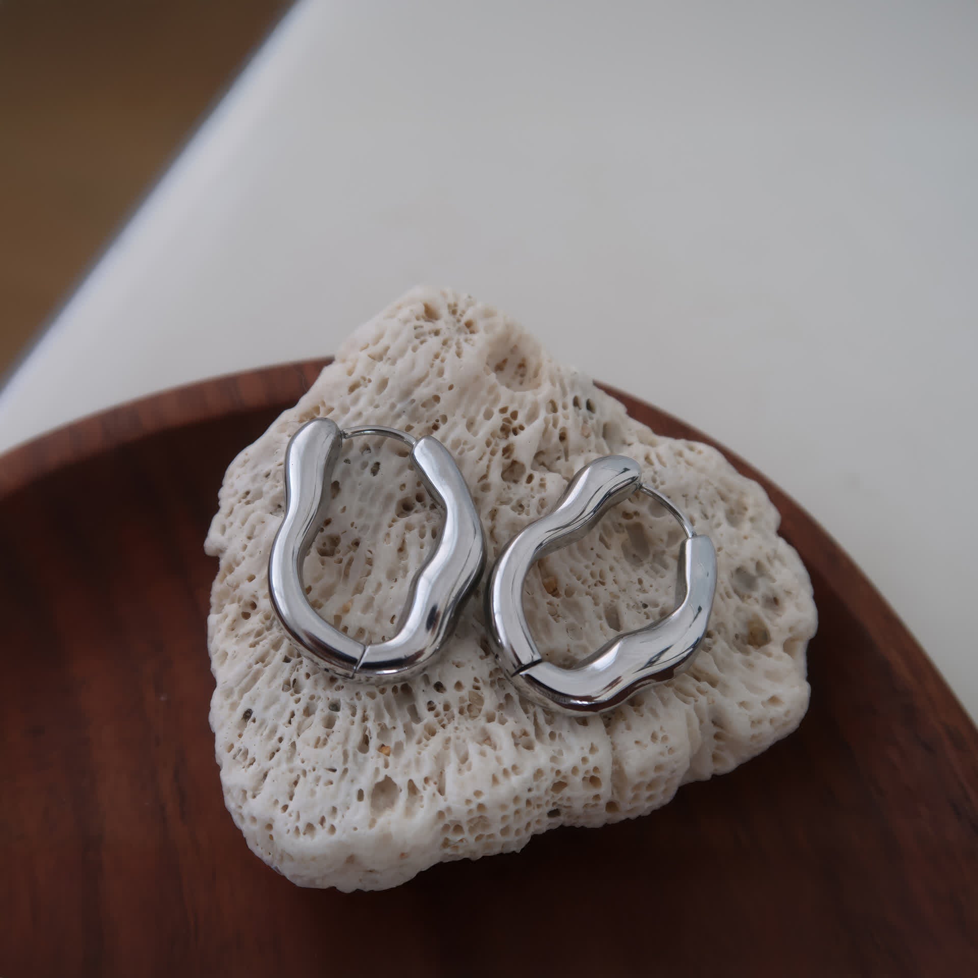 WAVE Huggie Hoops - Gold - Additional View - Ohh Glam