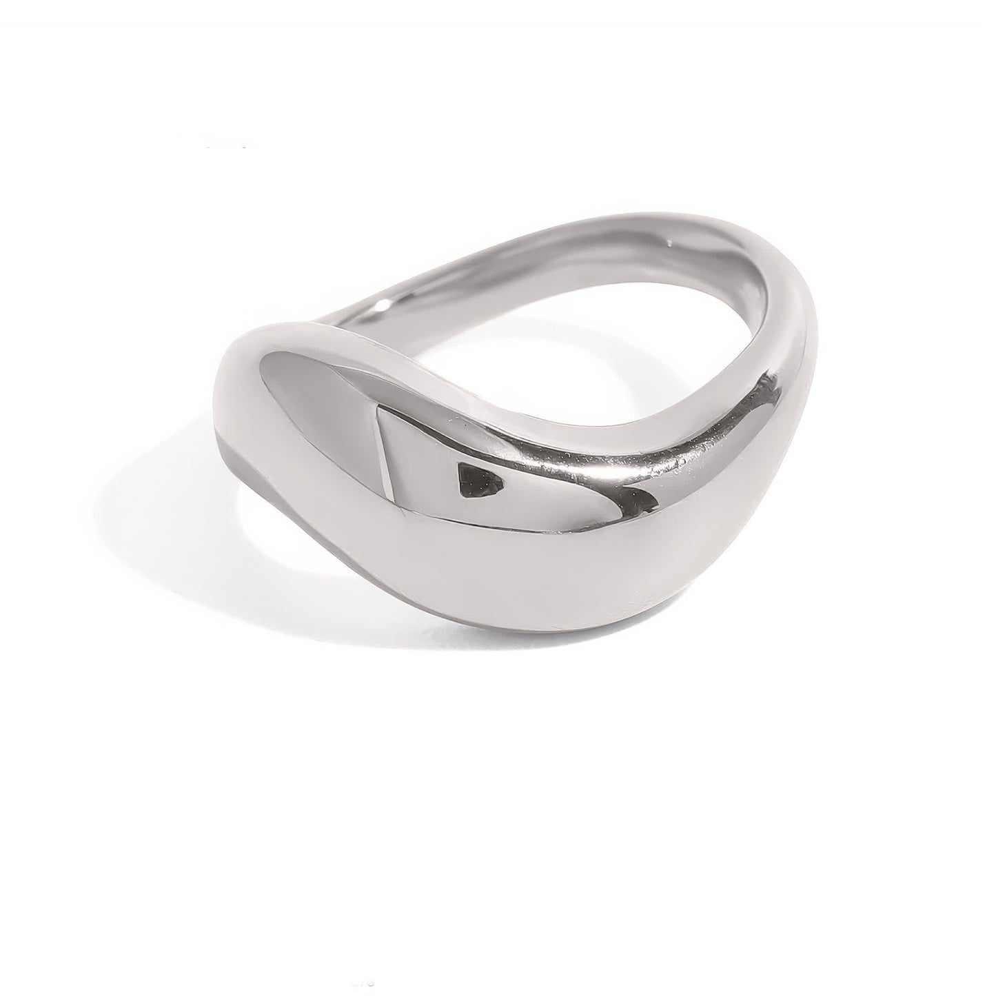 WAVE Sculptural Ring - Gold - Additional View - Ohh Glam