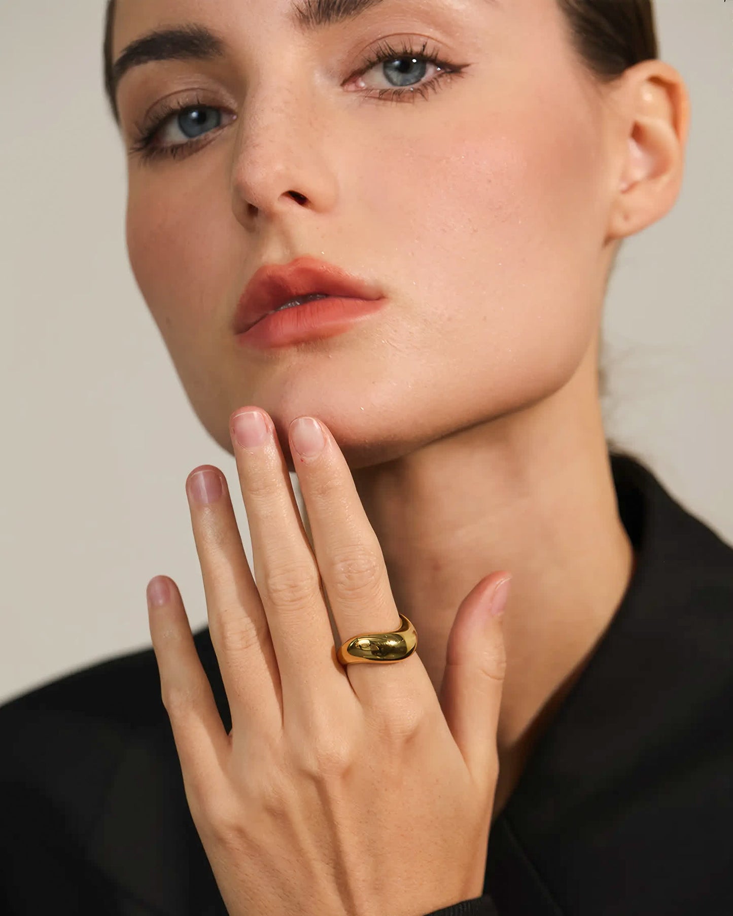 WAVE Sculptural Ring - Gold - Additional View - Ohh Glam