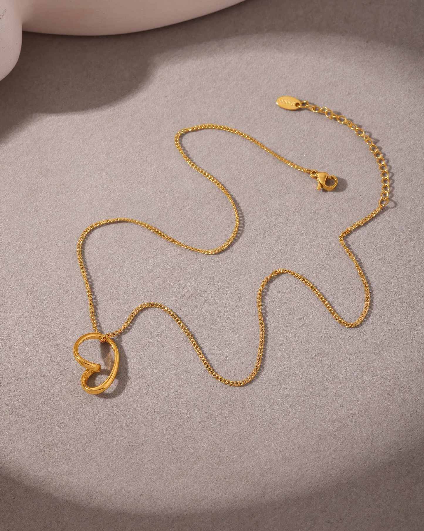 WHISPER Heart Necklace - Gold - Additional View - Ohh Glam