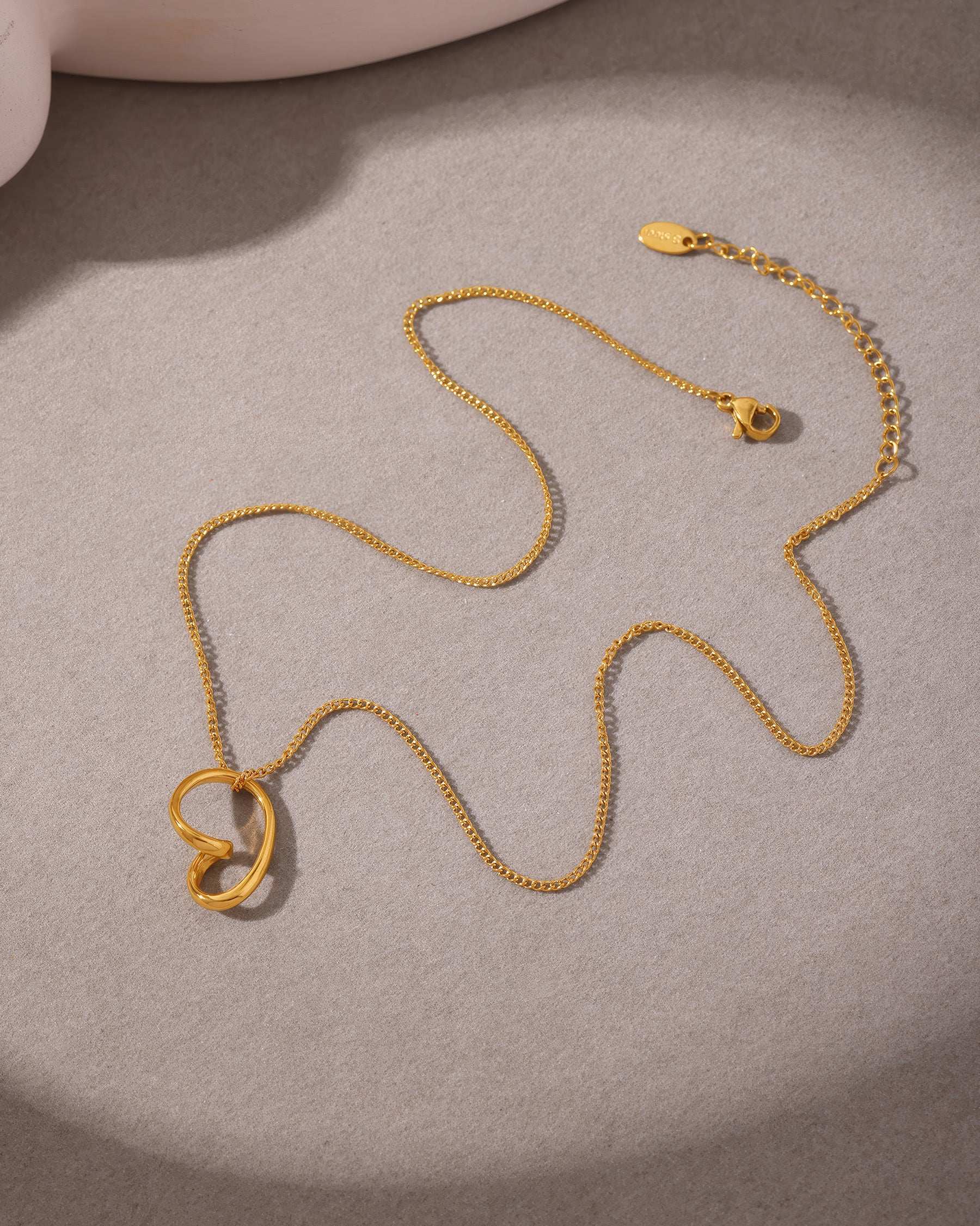WHISPER Heart Necklace - Gold - Additional View - Ohh Glam